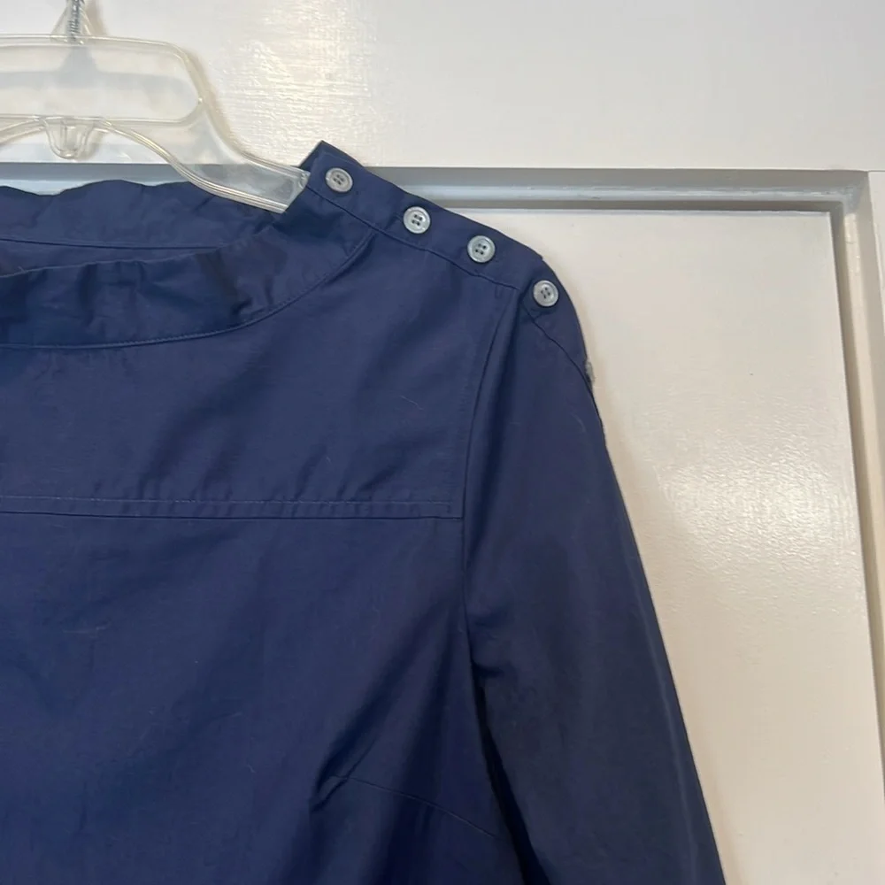 J. Crew Classic Navy Blouse size 2.